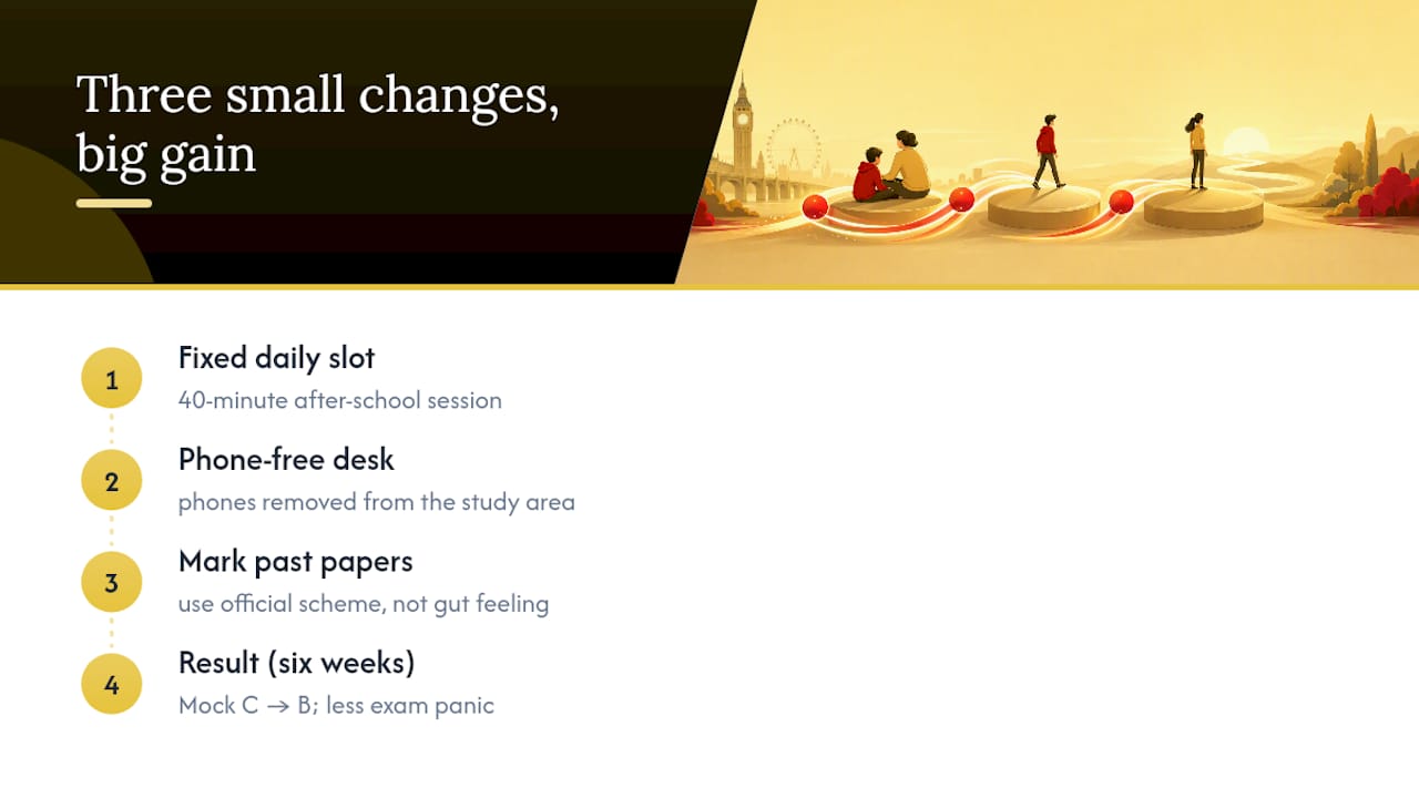What actually changes in the run-up to finals — overview diagram